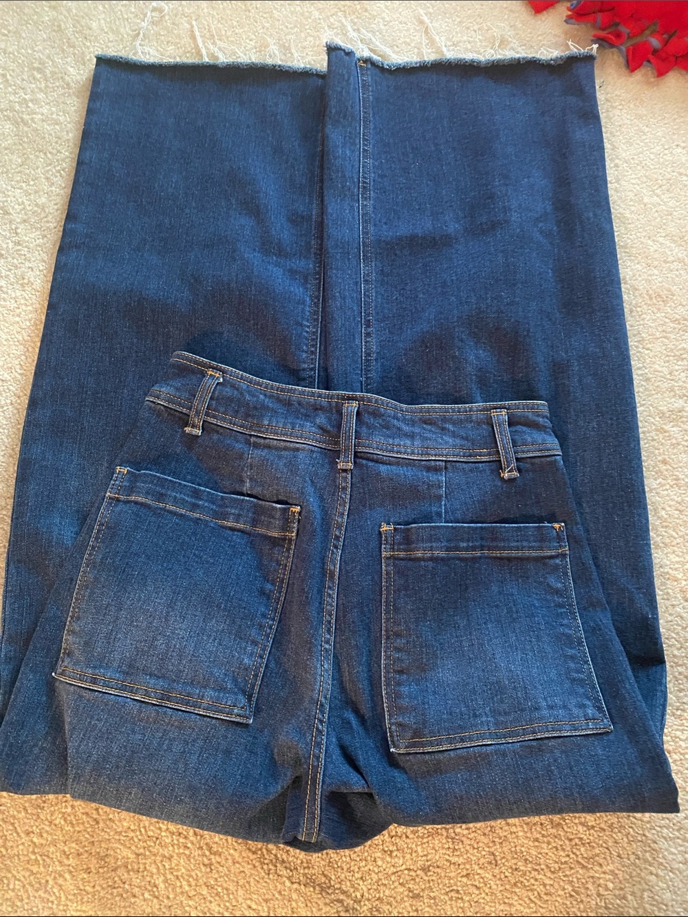OAT New York jeans wide leg raw hem size 4/27 - Picture 5 of 6